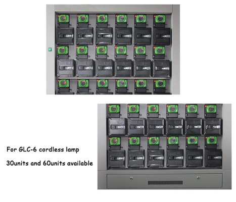 110V-240V Cree Led Headlamp Rechargeable Rack 30 Units With Private Lockers