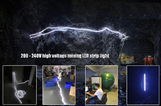 Underground Tunnel LED Flexible Strip Lights Sillicone Bright White SMD 5050