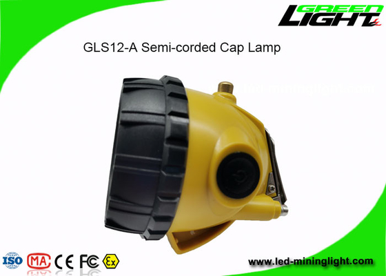 15000lux LED Cordless Mining Cap Lights 1.7W With Low Power Warning Function