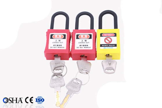 38MM Steel Shackle Safety Lockout Locks With Master Keys