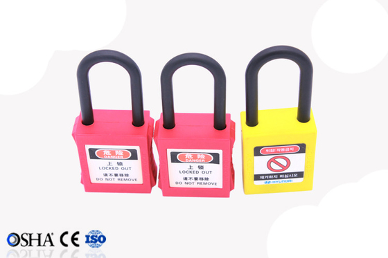 38MM Steel Shackle Safety Lockout Locks With Master Keys