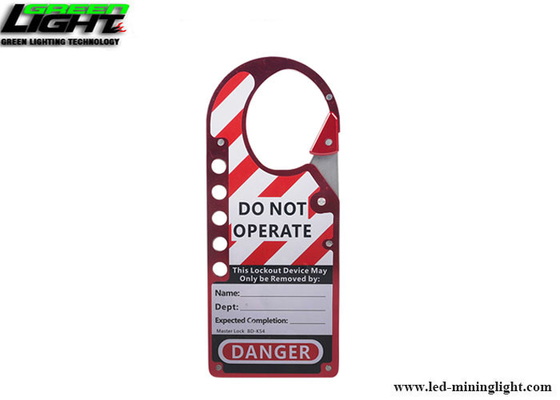 Oxidized Aluminum Alloy Labeled Snap On Lock Out Hasp