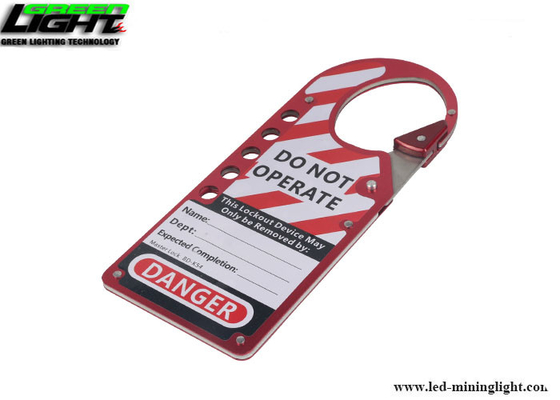 Oxidized Aluminum Alloy Labeled Snap On Lock Out Hasp