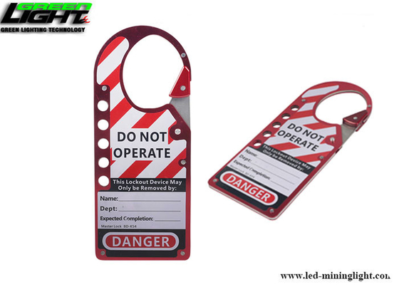 Oxidized Aluminum Alloy Labeled Snap On Lock Out Hasp