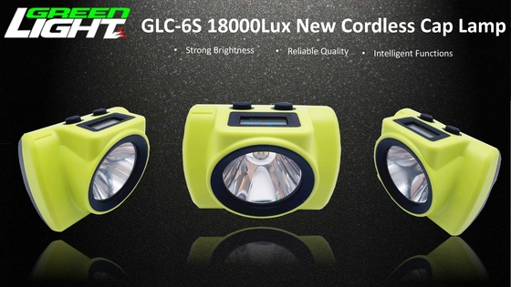 18000lux 6.8Ah Wireless Coal Mining Headlamp 232lum With OLED Screen