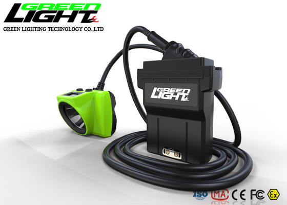 OLED Display IP68 530LUM 25000LUX LED Miners Cap Lamp