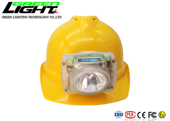 Transparent Case 15000lux ABS 385LUM LED Miners Cap Lamp