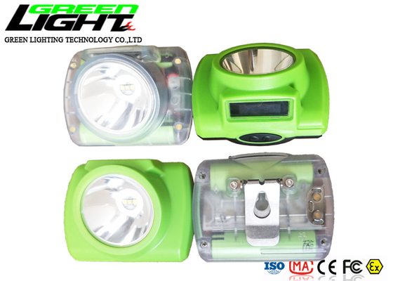 Transparent Case 15000lux ABS 385LUM LED Miners Cap Lamp
