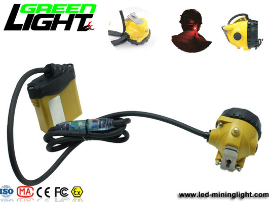 IP68 25000lux 348lum Rechargeable Tunnel Cap Lamp