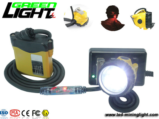 IP68 25000lux 348lum Rechargeable Tunnel Cap Lamp