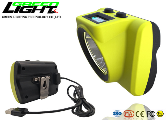 Waterproof IPX8 18000lux 385LUM 6800mAh Miners Cap Lamp