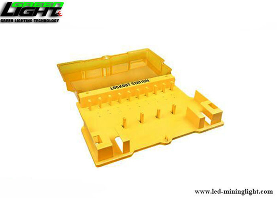 Unfilled Plastic PP Padlock Lockout Station With Cover