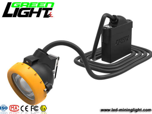 Waterproof IP68 6.6Ah 1000Lux Underground Miners Helmet Lamp
