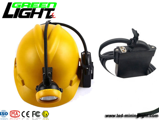 Waterproof IP68 6.6Ah 1000Lux Underground Miners Helmet Lamp