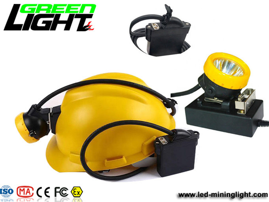 Waterproof IP68 6.6Ah 1000Lux Underground Miners Helmet Lamp