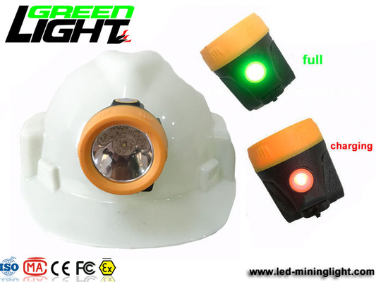 IP68 1W 2.8Ah Li Ion 6000Lux Mining Hard Hat Lights