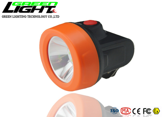 USB Charging 85LUM IP67 1.67W 6000lux LED Miners Cap Lamp