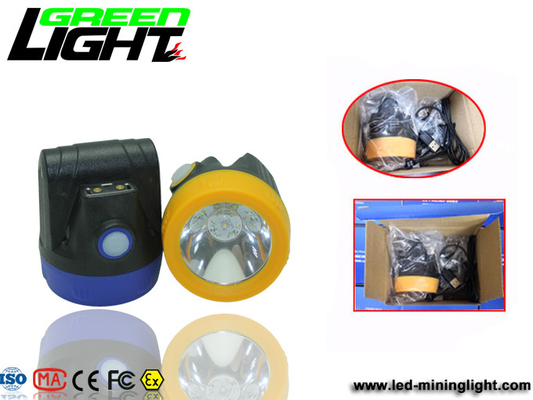 IP68 1W 2.8Ah Li Ion 6000Lux Mining Hard Hat Lights