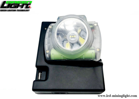 1W 13000Lux Waterproof IP68 6.8Ah LED Miners Cap Lamp