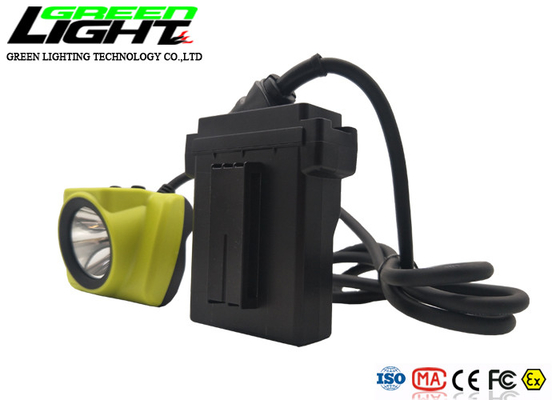 Waterproof IP68 LED Miner Cap Lamp 13600mAh 25000lux With Cord