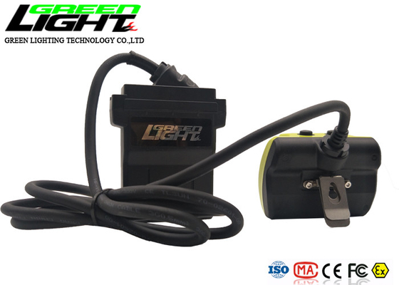 Waterproof IP68 LED Miner Cap Lamp 13600mAh 25000lux With Cord