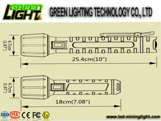 PC IP68 1300lum 25000lux 10W Explosion Proof Torches