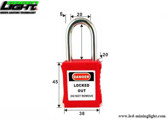 6 Pin 38mm Steel Shackle Nylon Safety Xenoy Padlocks