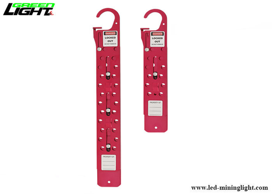 Red 12 8mm Hole Aluminium 3/8'' Buckle Hasp Lockout