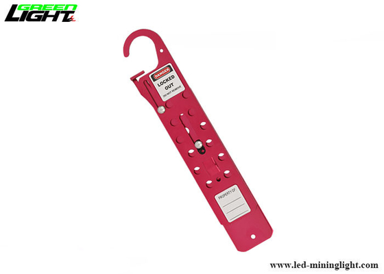 Red 12 8mm Hole Aluminium 3/8'' Buckle Hasp Lockout