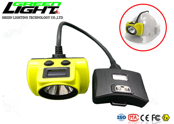 OLED Screen 6.8Ah Battery 18000lux 2.3W LED Mining Cap Lamp