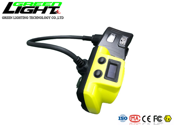 OLED Screen 6.8Ah Battery 18000lux 2.3W LED Mining Cap Lamp