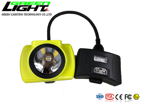 OLED Screen 6.8Ah Battery 18000lux 2.3W LED Mining Cap Lamp