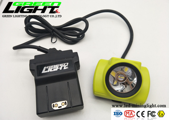 Waterproof  IP68 25000lux 13.6Ah 4.07W LED Miners Cap Lamp