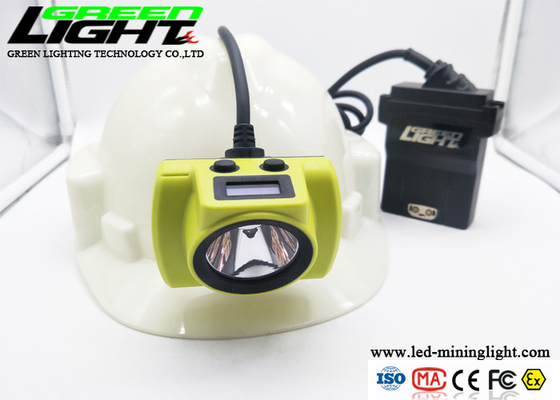 OLED Screen 4.07W 25000lux 13.6Ah LED Miners Cap Lamp