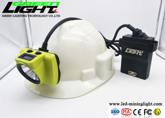OLED Screen 4.07W 25000lux 13.6Ah LED Miners Cap Lamp