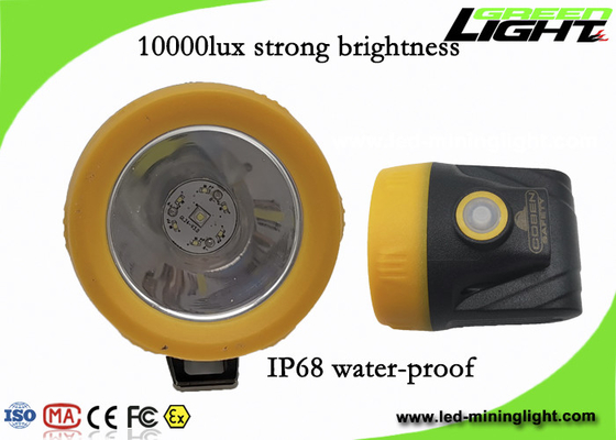219lum 1.67W 450mA 10000lux Cordless Miners Cap Lamp