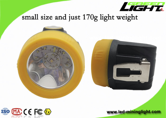 219lum 1.67W 450mA 10000lux Cordless Miners Cap Lamp
