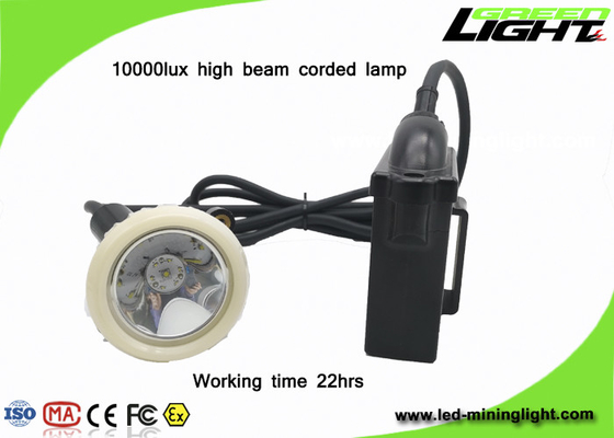 1.11W 10000lux 6.6Ah Rechargeable Mining Cap Lights