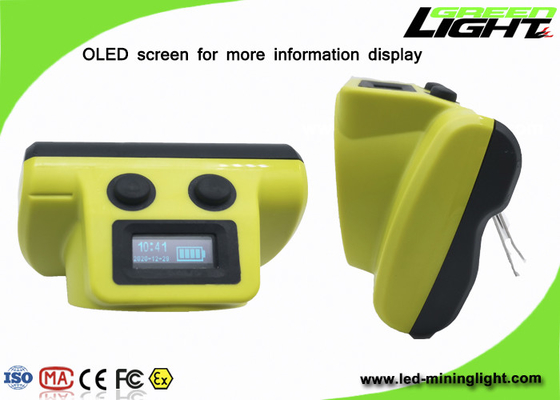 IP68 Waterproof 232Lum 1.78W OLED Screen Cordless Cap Lamp