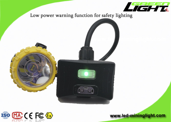 Aluminum 450mA 1.7W 15000lux Semi corded Mining Headlight