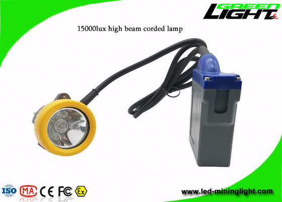 6.6Ah 1.67W 1000cycles led Mining Cap Lamp 15000lux
