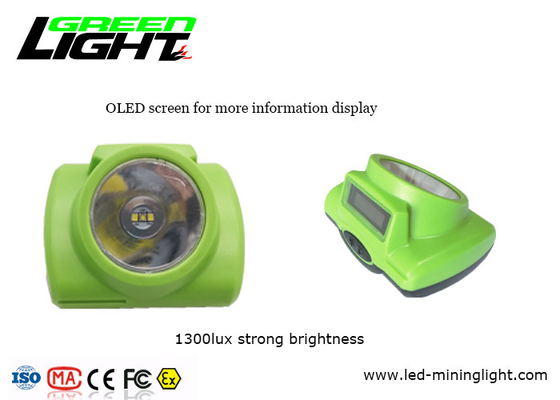1.78W 232Lum 1300lux LED Mining Light With OLED Screen