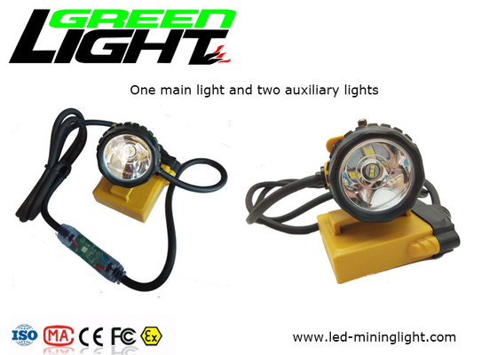Cable Flashing light 25000lux 240lum 10.4Ah Corded Miners Cap Lamp GLC12-A