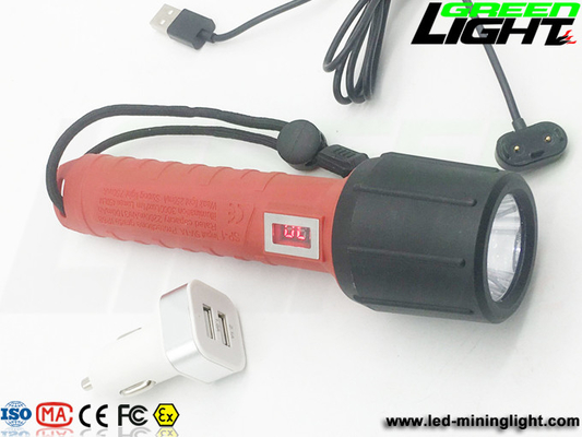 USB Charger 3000lux 750mA Rechargeable Torch Light 10W IP68