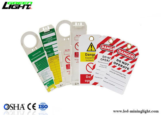 OEM Logo PVC OSHA Safety Lockout Tags Customized Color