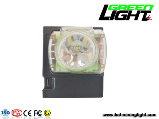 IP68 Rechargeable Cordless Miner Cap Lamp 0.96W 15000lux