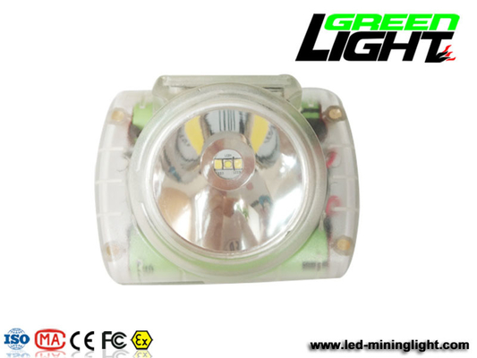 IP68 Rechargeable Cordless Miner Cap Lamp 0.96W 15000lux