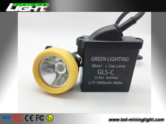 18000lux 6.6Ah Rechargeable Coal Miner Lights 350mA For Mining