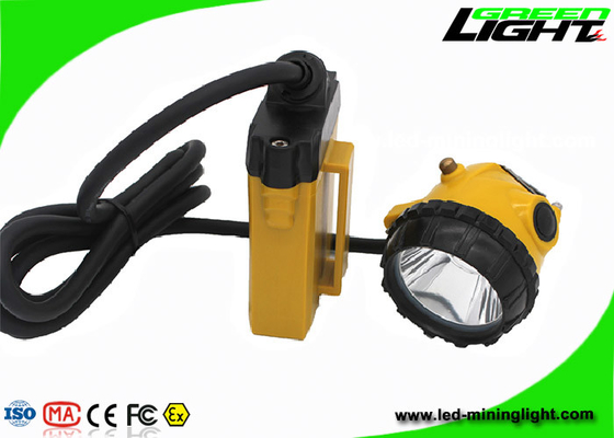 Waterproof 348lum 10.4Ah Corded Mining Cap Lamp 25000lux For Miners