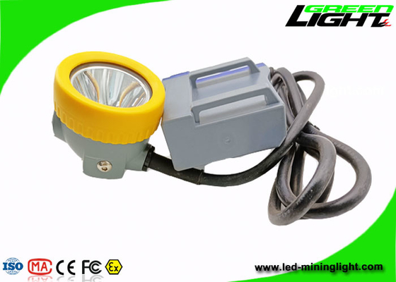 15000lux 1.67W Led Mining Headlamp 6.6Ah IP68 Explosion Resistant